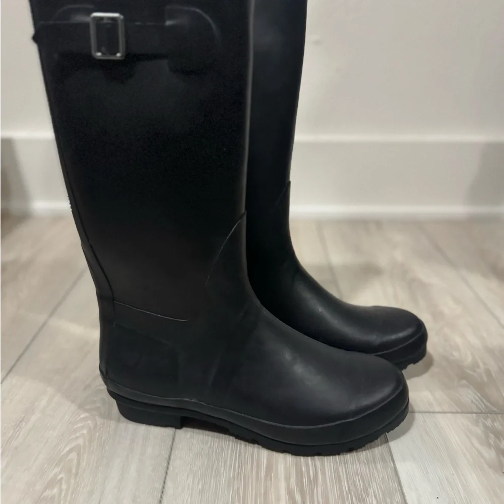 Nomad - Size 10 - Black Tall Rain Boots - Good Condition